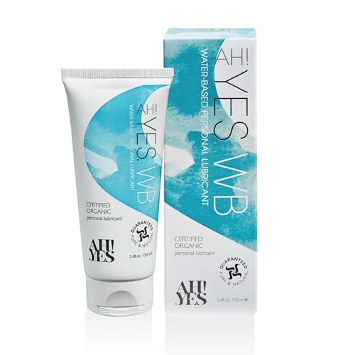 AH! YES WB Water-Based Lubricant | Intensely Hydrating Water Based Lube | Certified Organic | Made...