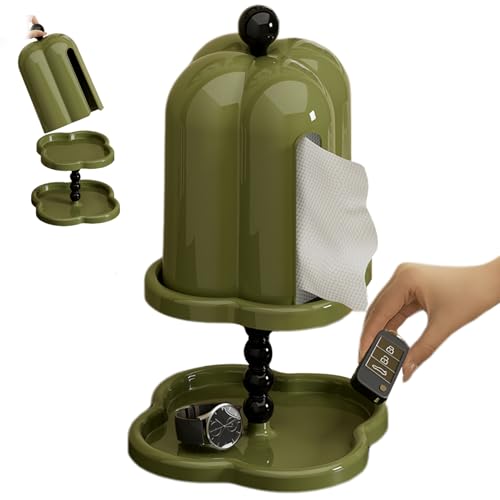 Boîte à mouchoirs vintage avec couvercle pour protéger de la poussière en chambre