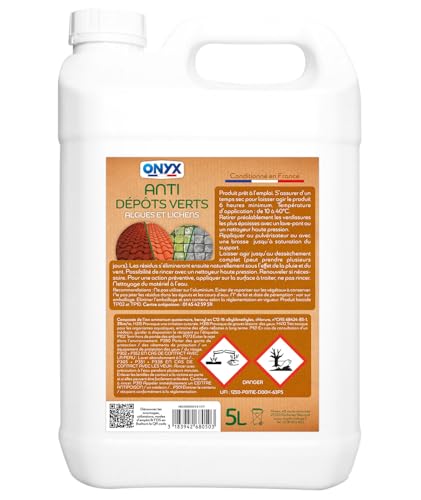 Onyx - Anti Dépôts Verts - Algues et Lichens - Toitures, Façades, Sols - 5L – vue 2