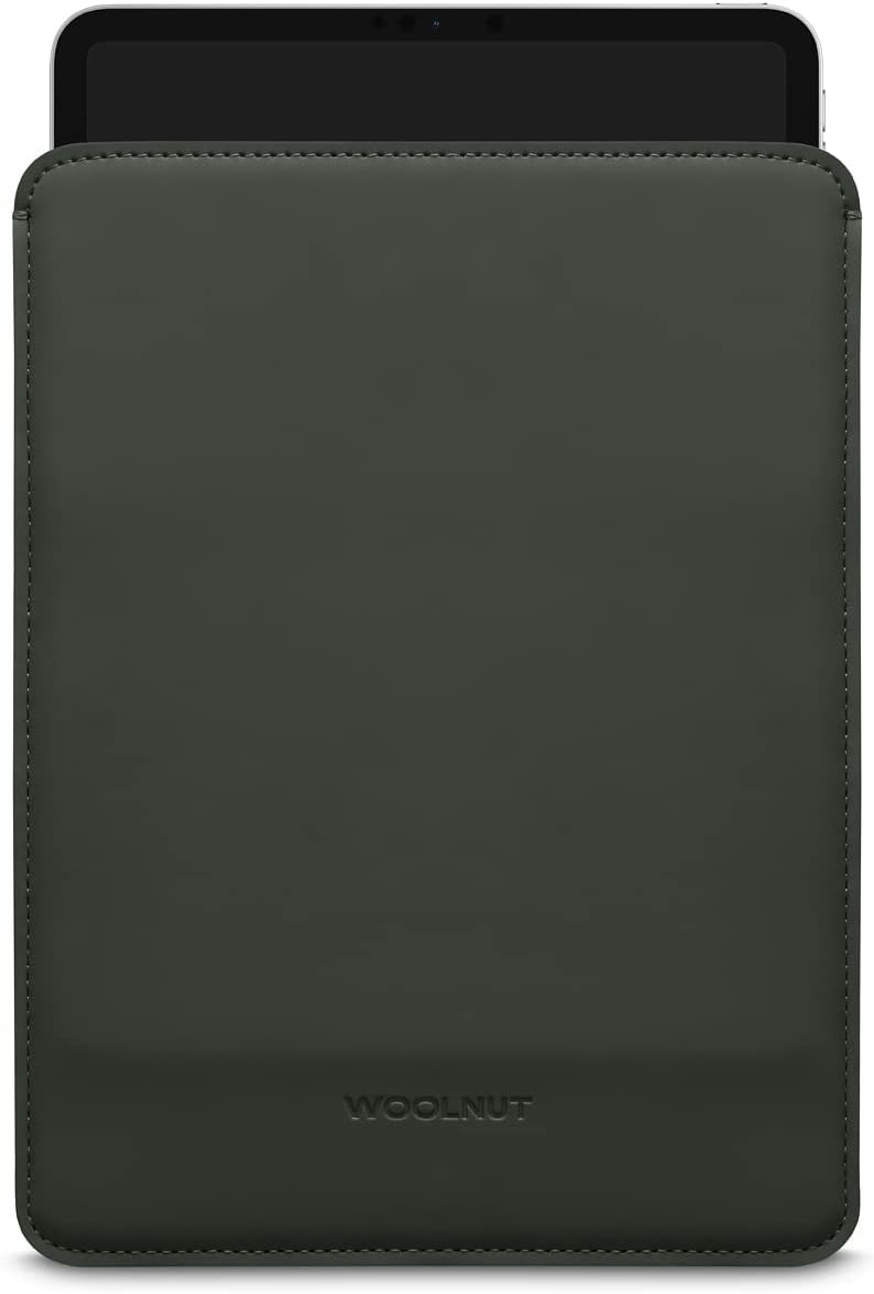 WOOLNUT Matte PU Sleeve Cover Case for iPad Pro 11 Inch & iPad Air 11 inch, Perfect tailor-made fit, Green