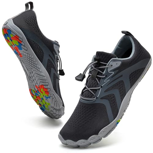 Image of WateLves Water Shoes Men Women Beach Barefoot Aqua Socks Breathable Wide Swim Outdoor Walking Anti Slip Pool Shoes for Hiking Kayaking Diving Surfing