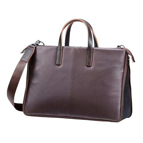 [豊岡市]豊岡鞄 L.E.D BITES HORSE ブリーフケース B122T ブラウン