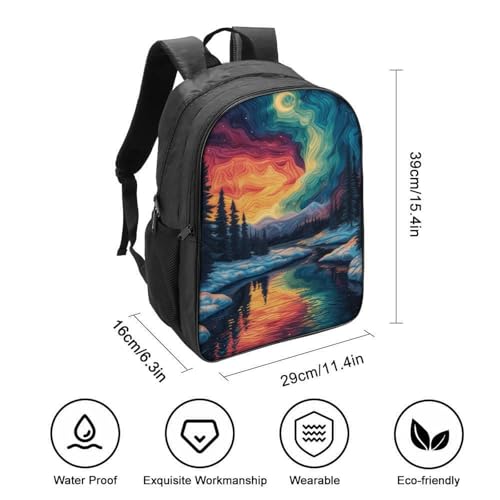 Mochila niño preescolar 3D impermeable de 40cm infantiles Northern Lights 2