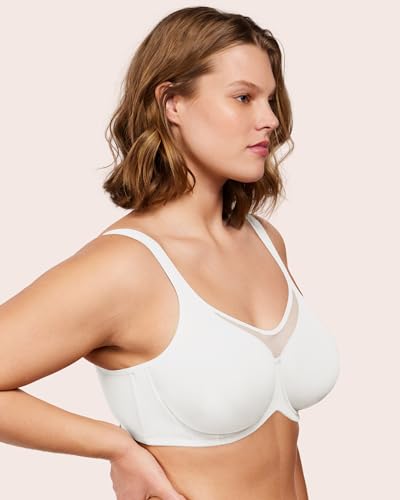 Image of HSIA Minimizer Bras for Women Plus Size, Full Coverage Coolcomfort T Shirt Unlined Bra with Underwire for Heavy Breast