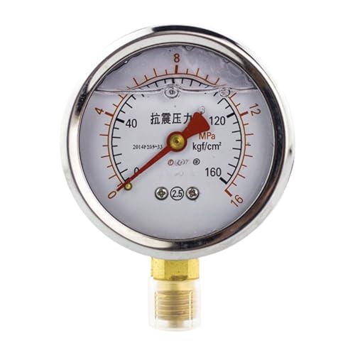 Manomètre résistant aux chocs 0-1MPa pour pression hydraulique