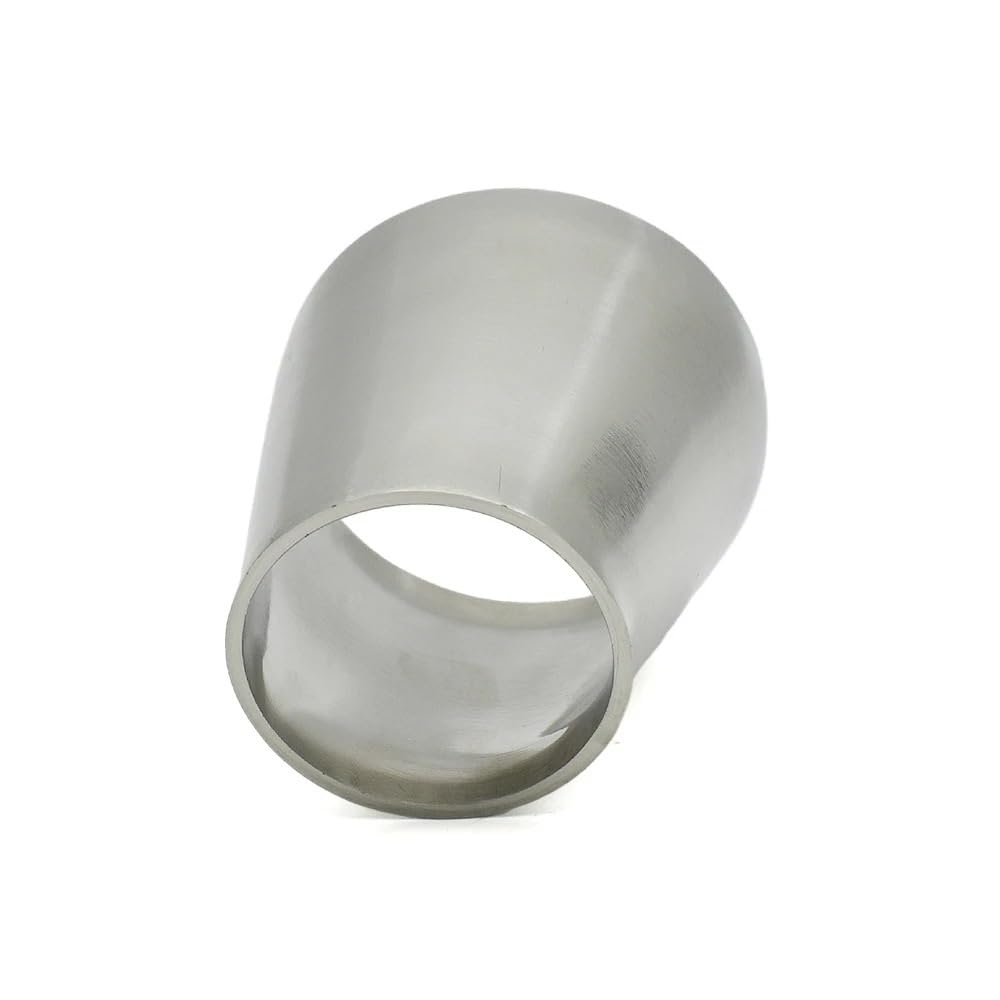PAKMEZ 1PC SS304 Stainless Steel 51mm to 38mm Butt Welded Eccentric Reducer Pipe Fittings