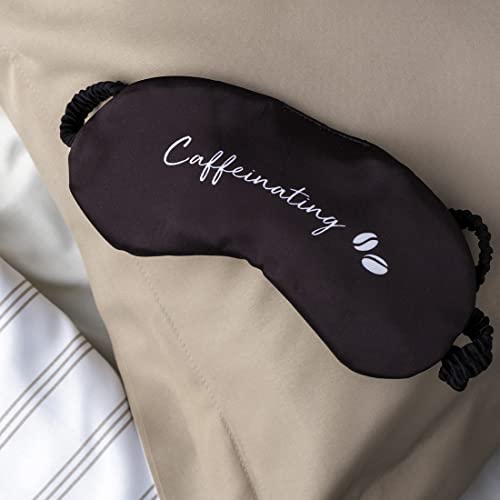 mcaffeine Caffeinating Sleeping Eye Mask, Breathable, Lightweight & Ultra-Comfortable, Gender Neutral & Travel Friendly, Made Of Pure Mulberry Silk - Image 2