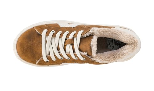 Corkys Footwear Hey Girl Tailgate Sneakers - A Trendy Lace-Up Sneaker with A V Stripe On The Side, Scalloped Eyelets, and Cushioned Lift for Chic Comfort4