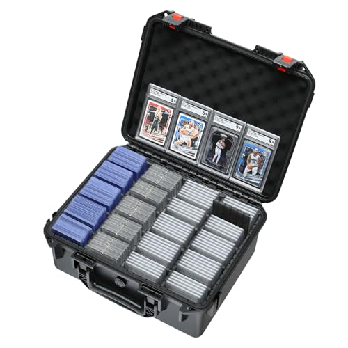 Graded Card Case Storage Box: Trading Card Storage Box with 12 Dividers