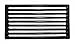 Griglia in ghisa per stufa e caminetto caduta cenere 148 x 275 mm. - K6849