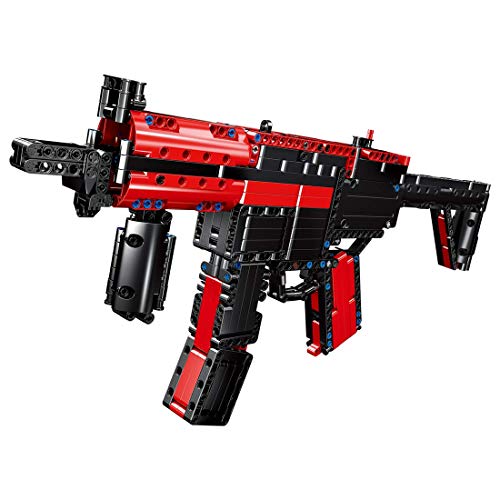 Technik Gewehr Bausteine Kit 563 Klemmbausteine Adler Pistolen mit Kugeln kompatibel mit Lego (Mp5-1)