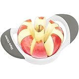 Utopia Kitchen Apple Corer and Slicer Fruit Cutter Apple Divider Wedger Stainless Steel Slicer for Fruits and Vegetables Ergonomic Handle Easy Grip 8 Sharp Blades Grey