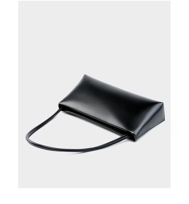 Genuine Leather Underarm Handbag For Women Shoulder & Crossbody Bag with Adjustable Strap (Black,11" L x 2.4" D x 5.1" H)3