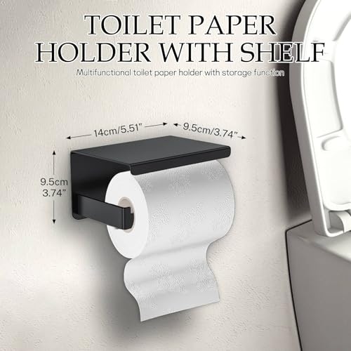 Matte Black Bathroom Hardware Accessories Set 5-Pieces Black Towel Bar Set Stainless Steel Towel Holder Set 16 Inch Towel Bar,Towel Racks Set for Bathroom Wall Mounted