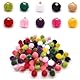 Niuhong 100 Pcs Mini Pompons Basteln Anhänger Plüsch Pom Pom Charm DIY Quasten Bommel Ornamente Charms Hängende Verzierungen Kleine Bommeln Für Armband Halsketten Schlüsselanhänger Schmuckherstellun
