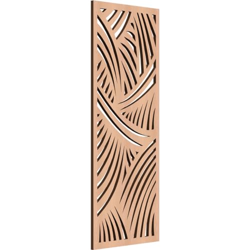 Image of Chester Decorative Pierced Fretwork Wood Wall Panels, 9 3 /8 inchW x 24 3 /8 inchH x 1 /4 inchT, Alder