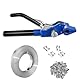 VEVOR Banding-Umreifungsset mit Umreifungsspanner, 30 m Länge 304-Edelstahlband, 100 Metalldichtungen, Palettenverpackungs-Umreifungsband-Banding-Set, Banding-Verpackungsband zum Verpacken