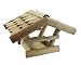 Vogelhaus Futterhaus Vogelvilla Vissel aus Echtholz Dach aus Echtholzschindeln mit Ständer L 124cm Höhe 37cm Breite