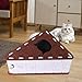 Bothyi Triangle Cat Scratcher Cat Scratching Board Felt Pet Accessory Practical with Interactive Hole for Indoor Cats Scratching Pad