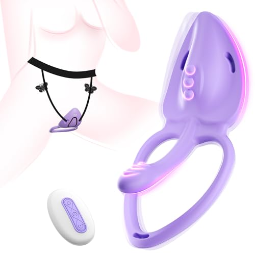 Couples Sex Toy Wearable Panties with Remote Control Vibrator - Adult Toys Female Clitoral Stimulator G Spot Vibrator with 10 Vibrations Hands Free Couples Pre Game Vibrating Cock Ring for Men Women