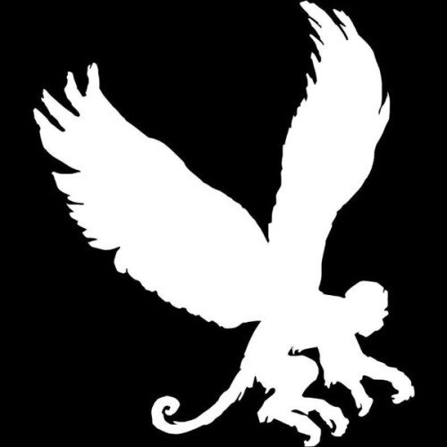 DECAL ADDICTION, INC | Flying Monkey Wizard Of OzBIG WHITE Vinyl Car/Laptop/Window/Wall Decal