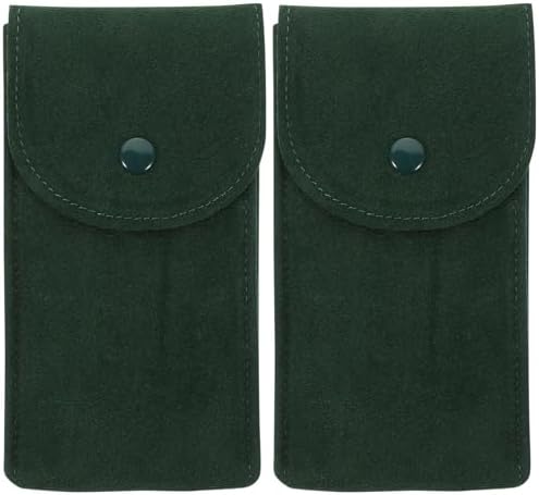 ibasenice Watch Pouch-Watch Storage Bag/Travel Watch Bag Flannel Fabric Watch Bag/Jewelry Bracelet Storage Bag/Portable Smart Watch Bag Outdoor Travel（2 Pcs）
