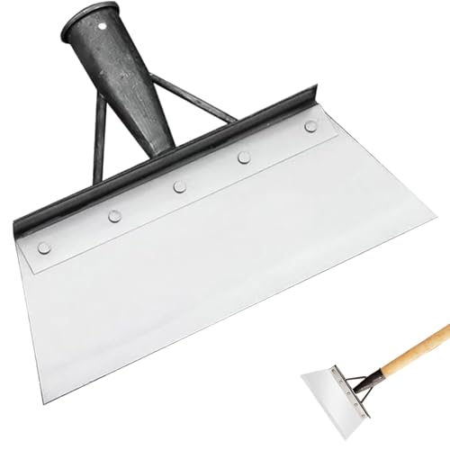 Pala per La Pulizia Del Giardino,Pala Raschia Erbacce, Pala per Diserbo, Pala per Pulizia Giardino, Pala da Giardino Multifunzionale, per La Cura del Prato All'aperto (20cm Senza Manico in Legno)