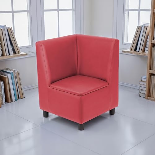 Image of FDP Kid Comfort Collective Modular Corner Armless Chair - Red
