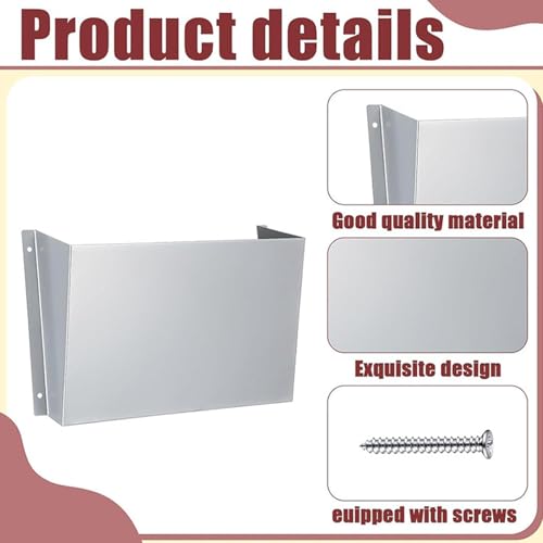 Portadocumenti da parete in acciaio inox, versatile, porta giornali per casa, ufficio, classe, ingresso, cucina, bagno, posta, camion, design salvaspazio