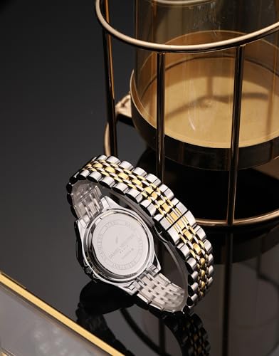 Image of Daniel Hechter Paris Vendome Collection Analog Watch for Women with Round Dial, Crystal Studded Bezel, Crystal Accents and Stainless Steel Strap - DHW2009