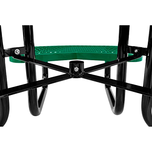 Global Industrial 46" Child Size Round Expanded Picnic Table, Green #TOP3