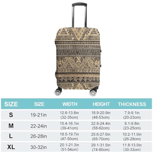 Bronze And Black Travel Luggage Cover Washable Anti-scratch Suitcase Protector Dustproof Protective Cover Case for Wheeled Luggage Fits 19-32 Inch Luggage2