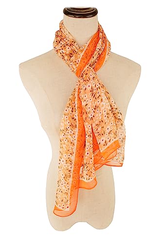 YOUR SMILE Ladies/Women's Lightweight Floral Print/Solid Color mixture Shawl Scarf For Spring Summer season (203)2
