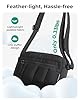 BAGSMART Cross Body Purse, Mini Crossbody Bags for Women Travel Purse, Puffy Shoulder Handbag Wallet with RFID Blocking Slots, Black-small #3