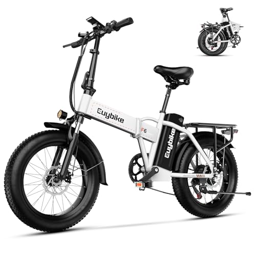 Foldable Electric Bike for Adults, 48V 20Ah Removable Lithium Battery up to 80Miles, 20" Fat Tire 1000W Peak Motor Dirt Ebike Adult Electric Bicycle for Commute Beach Mountain E Bike image 3