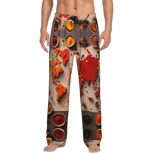 Pantalon de pyjama homme femme imprimé original avec poches XXL
