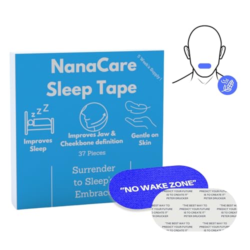 NanaCare Sleep Tape 37pc's | Mouth Tape for Sleeping| Sleep aid & Snoring aids for Men and Women | Anti Snore & Mouth Breathing| Improves Nasal Breathing & mild Sleep apena
