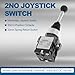 2NO Joystick Switch AC 380V DC 220V Momentary Spring Return for Industrial Control and Machine Operations