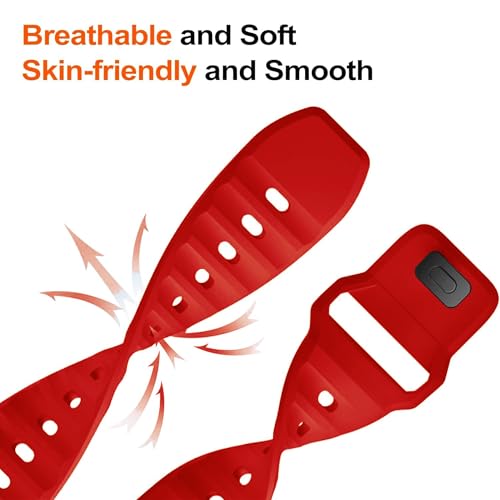 Image of ACM Watch Strap Slide 42mm 44mm 45mm 46mm 49mm Sports Silicone Belt compatible with Fire-Boltt Visionary Bsw046 Smartwatch Breatheable Band