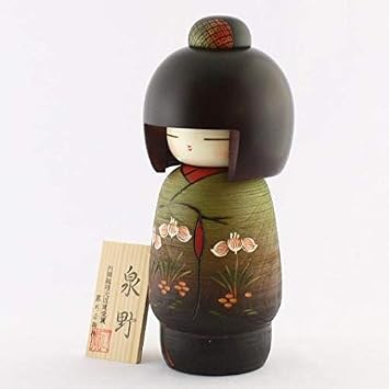 Kyoohoo Japanese Kokeshi Doll IZUMINO L k12-3853