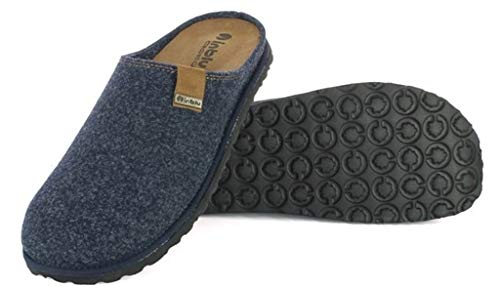 Inblu Pantofola in Feltro con Plantare in Pelle