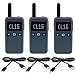 Retevis RB619 Ricetrasmittenti Professionali, Walkie Talkie a Lunga Distanza, PMR, Display a Diodi, Radio a 2 Vie per Negozi, Negozi di Abbigliamento, Farmacie (3 Confezioni, Blu Navy)