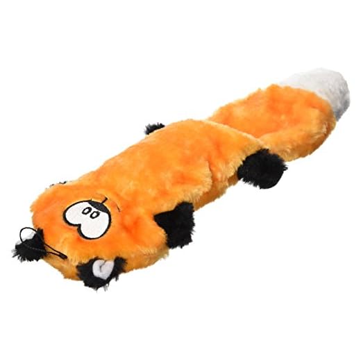 ZippyPaws - Zingy No Stuffing Durable Squeaky Plush Dog Toy - Fox