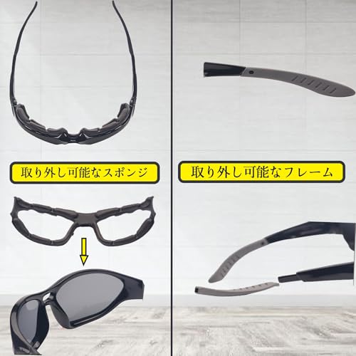 Cherryl99 バイクゴーグル 透明レンズモデル