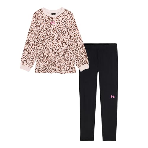 Image of Under Armour Girl's 2-piece Sweatshirt and Leggings Outfit Set