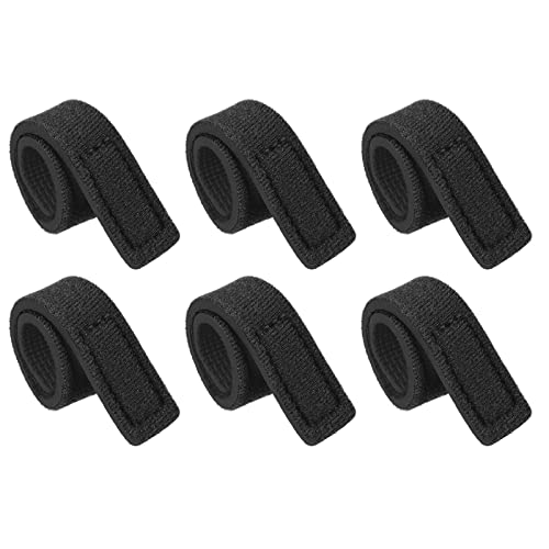Sangles extensibles pour canne à pêche PATIKIL bande élastique noire de transport 20cm