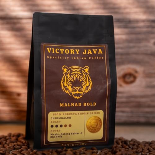 Malnad Bold Café en grano tostado medio 12 oz miniatura 2