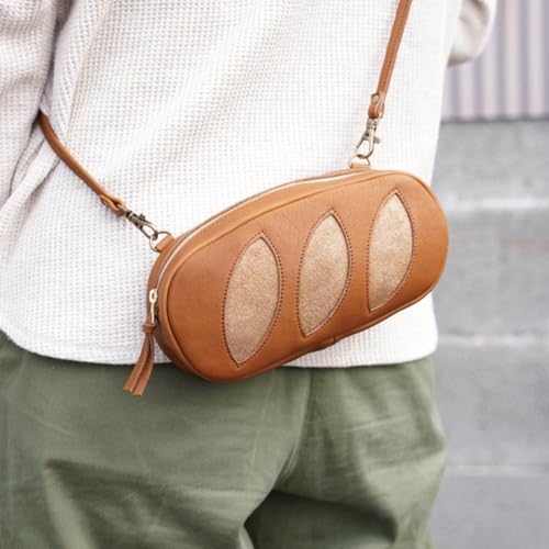 Bread-Shaped Crossbody Bag, Cute Shoulder Bag, Children's Coin Purse Cosmetic Bag Small Female Purses4