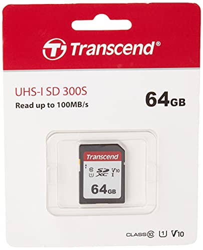 Image of Transcend 64GB SDXC /SDHC 300S Memory Card TS64GSDC300S (Pack of 3)