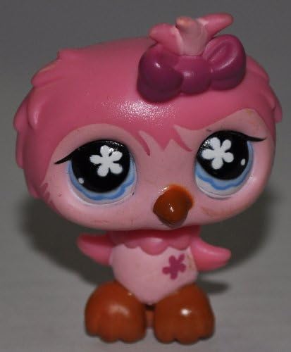 Owl #496 (Pink, Blue Eyes) Littlest Pet Shop (Retired) Collector Toy - LPS Collectible Replacement Single Figure - Loose (OOP Out of Package & Print) image 4